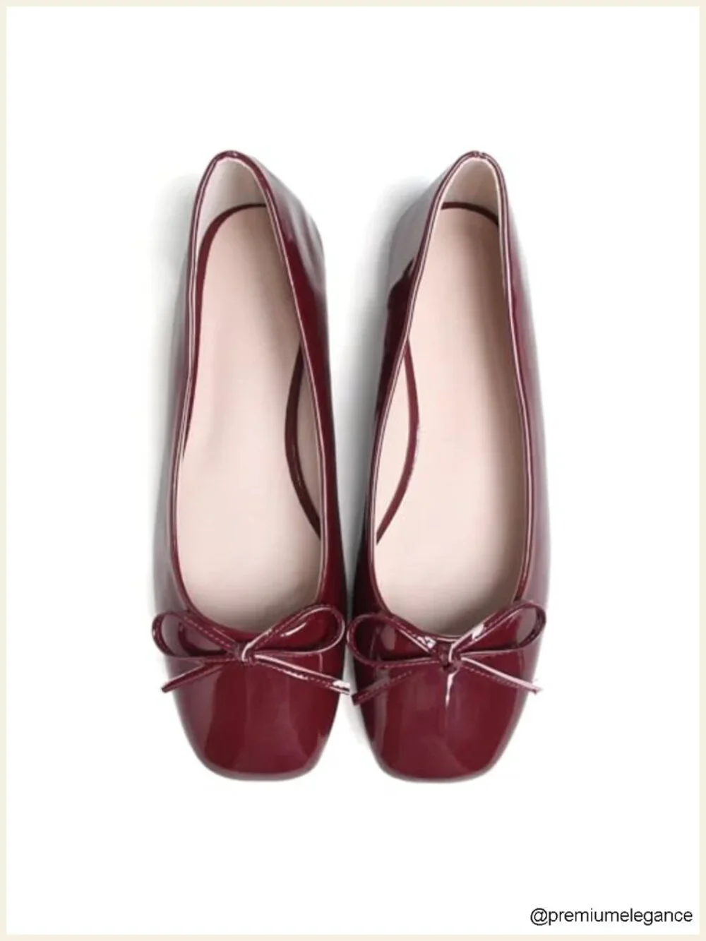 Women's Foldable Ballet Flats Square Toe Ballerina Shoes Comfortable Leather